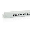 Equip Patch panel - 326316 (16 port, Cat6, árnyékolt, szürke)