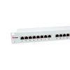 Equip Patch Panel - 326325 (24 port, Cat6, 1U, árnyékolt, szürke)