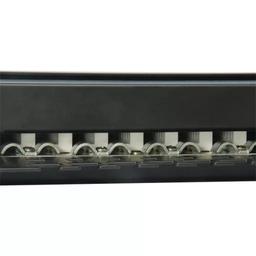 Equip Patch panel - 326425 (24 port, Cat6, 1U, árnyékolt, fekete)