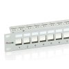 Equip Keystone Patch Panel - 767124 (24 port, Cat6, 1U, árnyékolt, szürke)