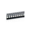 Equip Keystone Patch Panel - 769124 (24 port, Cat6, 1U, árnyékolt, fekete)