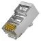 Walisec csatlakozó - RJ45-6S (RJ45, Cat6, árnyékolt, 8P8C, aranyozott) 100db/csomag