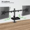 Advance Monitor Asztali konzol - XTENDMOUNTS Dual (17-32", Max.: 2x9kg, dönthető, forgatható, fekete)