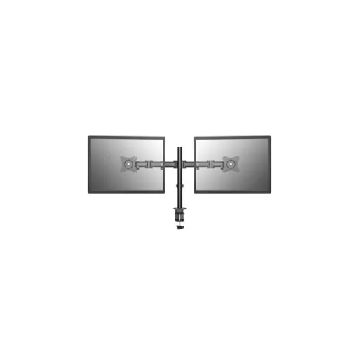 Equip Monitor Asztali konzol - 650115 (13"-27", 2 monitor, forgatható, dönthető, állítható magasság, Max.:2x8kg, fekete)