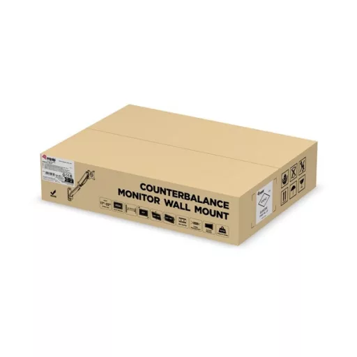 Equip Monitor Fali konzol - 650137 (17"-32",1 monitor, dönthető, forgatható, állítható magasság, Max.: 9kg, fekete)