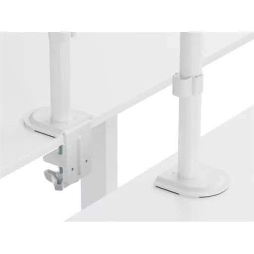 Equip Monitor Asztali konzol - 650167 (17"-32", 2 monitor, dönthető, forgatható, állítható magasság, Max.:2x9kg, fehér)