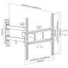 Equip TV Fali konzol - 650341 (32"-55", Max.: 35kg, dönthető, forgatható, fekete)