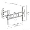 Equip TV Fali konzol - 650342 (37"-70", Max.: 35kg, dönthető, forgatható, fekete)