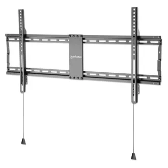   Manhattan TV állvány - Fali fix ultravékony TV állvány Fekete (max.VESA:800x400)(43"-100"-ig) 70kg teherbírás