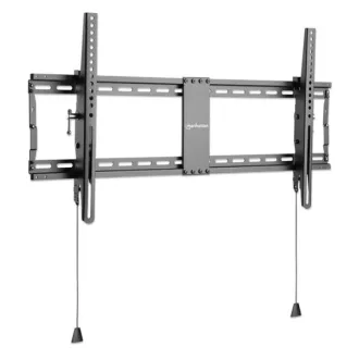   Manhattan TV állvány - Fali dönthető ultravékony TV állvány Fekete (max.VESA:800x400)(43"-100"-ig) 70kg teherbírás