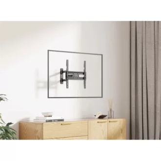   Manhattan TV állvány - Fali, dönthető, forgatható, szintezhető, TV állvány Fekete (max.VESA:400x400)(32"-55"-ig)