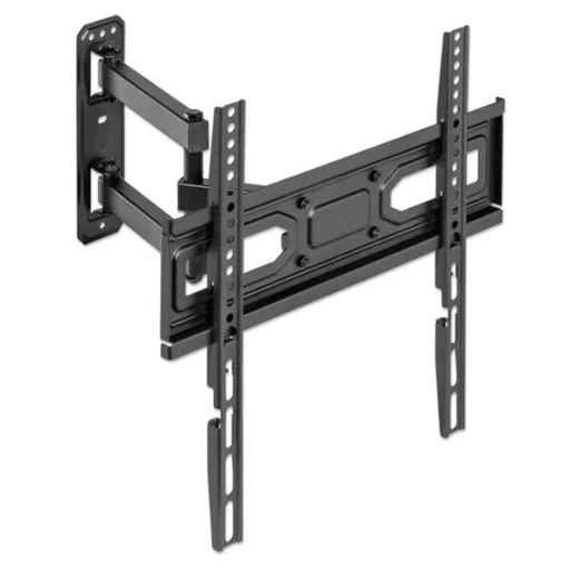 Manhattan TV állvány - Fali, dönthető, forgatható, szintezhető, TV állvány Fekete (max.VESA:400x400)(32"-55"-ig)