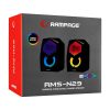 Rampage Hangszóró 2.0 - RMS-N29 (2x3W, RGB, hangerőszabályzó; USB)