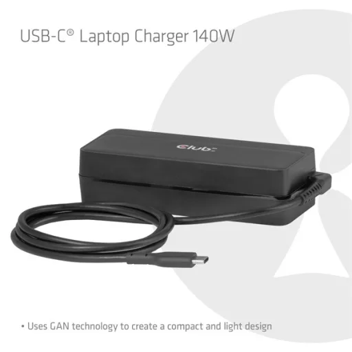 Club 3D Notebook Töltő - CAC-1932 (140W GaN, PD3.1, USB-C)
