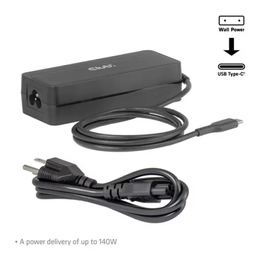 Club 3D Notebook Töltő - CAC-1932 (140W GaN, PD3.1, USB-C)