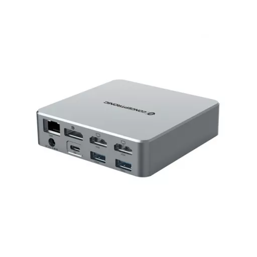 Conceptronic Notebook Dokkoló - DONN25G (USB-C to HDMI/DP/USB-C PD/USB-A/SD/TF/RJ45/Audio)