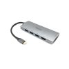 Equip Notebook Dokkoló - 133482 (Bemenet: USB-C, Kimenet: USB-C PD:60W/HDMI/3x USB3.2 Gen1/TF/MicroSD)