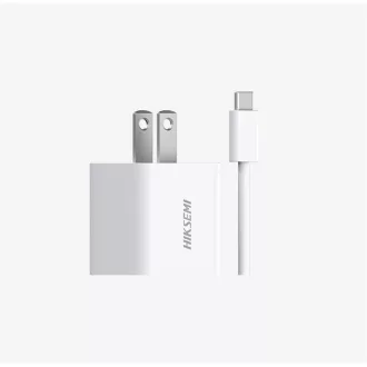   Hikvision HIKSEMI Telefon töltő - 1db USB-C, 1db USB-A + USB-C kábel, 33W, US plug