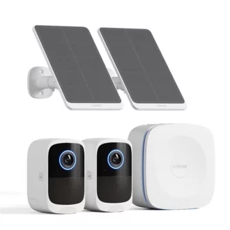   Safemo IP wifi csempekamera szett - SK012 (4K Ultra HD, IP65, mikrofon, hangszóró, 32GB, 6400mAh, SolarP 5W, 24/7)