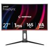 Rampage Monitor 27" - VOYAGER (VA, 165Hz, 1ms, 16:9, 1920x1080, 250cd/m2, 2xHDMI, DisplayPort, fekete, FreeSync, ívelt)