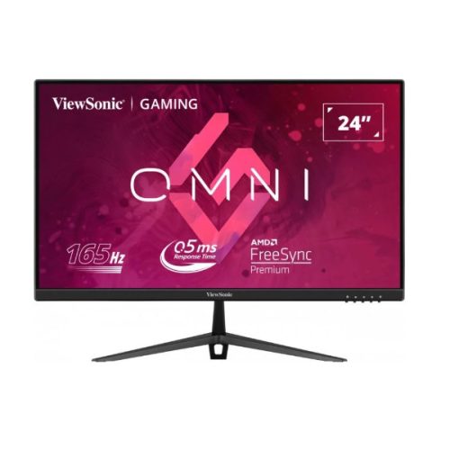 ViewSonic Gamer Monitor 24" - VX2428 (IPS, 16:9, 1920x1080, 165Hz, 0,5ms, 250cd/m2, 2xHDMI, DP, VESA, SPK)