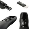 Logitech Presenter - R400 (Vezeték nélküli, Max.: 15m, Plug & Play, töltöttség jelző, fekete)