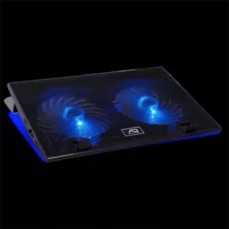   Advance Notebook Hűtőpad 19"-ig - AIRSTREAM 19 (Max.: 19", 2x150mm, 1000rpm, 1xUSB2.0, fekete)