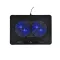 Bluestork Notebook Hűtőpad 17"-ig - NB-COOLER-ONE (LED, 2xUSB-A)