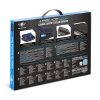 Spirit of Gamer Notebook Hűtőpad 17"-ig - AIRBLADE 600 Blue (15dB; max. 95,14 m3/h; 2x12cm, LED, 2xUSB2.0)