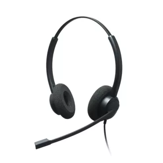   Addasound Call Center Fejhallgató QD - CRYSTAL 2732 (QD csatlakozó, Noice Cancelling mikrofon, fekete)