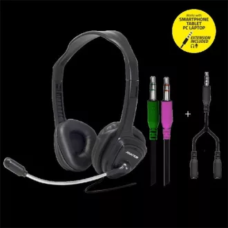   Advance Fejhallgató - HEADPHONICS SMART (3,5mm Jack, fekete)