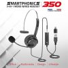 Advance Fejhallgató - SMARTPHONICS 350 (3,5mm Jack/USB, 1,5m kábel, fekete)