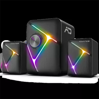   Advance Hangszóró - SOUNDPHONIC RGB 11W RMS BLUETOOTH (2.1, Bluetooth/3,5mm Jack, RGB, fekete)