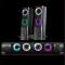 Advance Hangszóró - SOUNDPHONICS RGB 6W RMS (2.0, 3,5mm Jack, RGB, fekete)