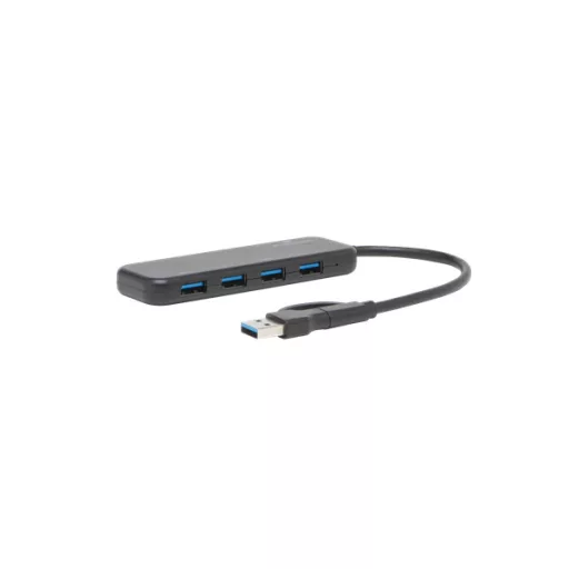 Bluestork USB Hub - HUB-FIRST (4xUSB3.0, USB-C + USB-A, Windows, Mac)