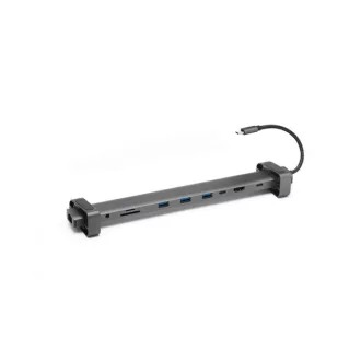   Bluestork USB Hub - HUB-OFFICE-PRO (USB-C to 3xUSB-A 3.0 port + 1xUSB-C + 1xHDMI + 1xRJ45, SD, TF  3,5 Jack, PD 100W)