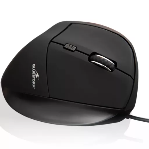 Bluestork Egér - M-W-ERGO (Ergonomic, 2.4G, 7200 DPI, optikai, fekete)