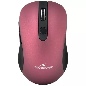   Bluestork Vezeték nélküli Egér - M-WL-OFF60-PURPLE (1600 DPI, 6 gomb, optikai, lila)