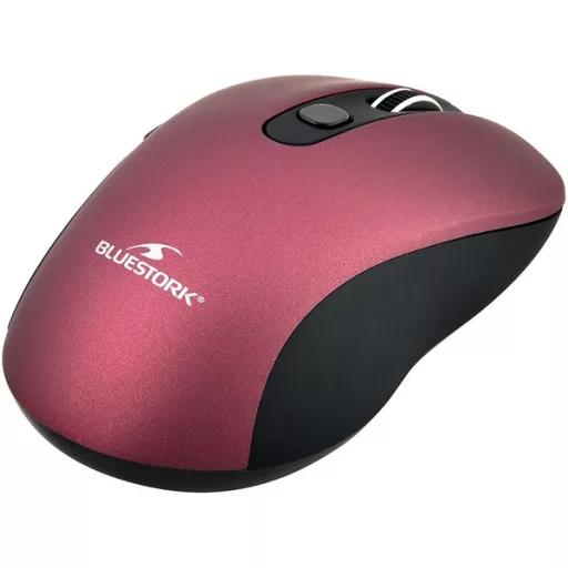 Bluestork Vezeték nélküli Egér - M-WL-OFF60-PURPLE (1600 DPI, 6 gomb, optikai, lila)