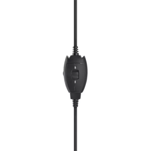 Bluestork Fejhallgató - MC201 Office Headset (mikrofon; hangerő szabályzó, 3,5 Jack, fekete)
