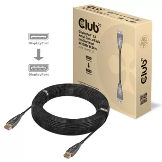   Club 3D Kábel - CAC-1079 (DisplayPort 1.4 Aktív Optikai Egyir. M/M, 8K@60Hz, 20m)