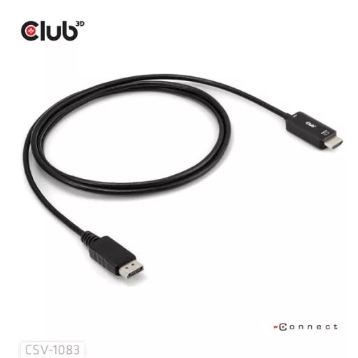 Club 3D Kábel - CAC-1083 (DisplayPort 1.4 to HDMI 2.0, aktív adapter, 4K60Hz, HDR, 2m)