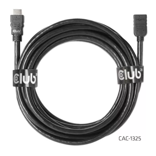 Club 3D Kábel - CAC-1325 (HDMI 2.0 High Speed 4K60Hz, M/F, 5m, 26AWG)