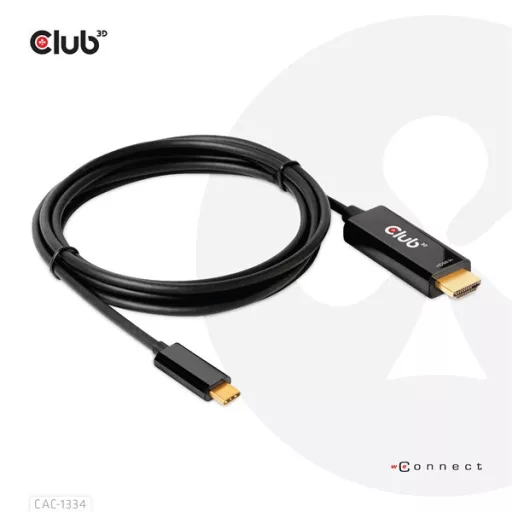 Club 3D Kábel - CAC-1334 (HDMI to USB-C, Aktív, M/M, 4K60Hz, 1.8m)
