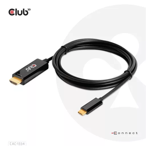 Club 3D Kábel - CAC-1334 (HDMI to USB-C, Aktív, M/M, 4K60Hz, 1.8m)
