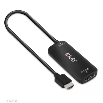   Club 3D Átalakító - CAC-1335 (HDMI+Micro USB to DisplayPort, 4K120Hz/8K30Hz, M/F, aktív)