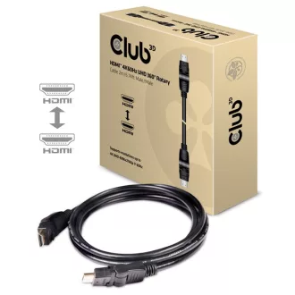   Club 3D Kábel - CAC-1360 (HDMI 2.0 4K60Hz 360° forgatható, 2m)