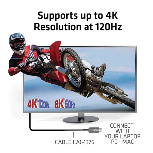 Club 3D Kábel - CAC-1376 (HDMI 2.1 Ultra High Speed, 4K120Hz/8K60Hz, Unidirectional M/M, 10m AOC)