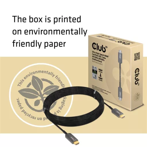 Club 3D Kábel - CAC-1376 (HDMI 2.1 Ultra High Speed, 4K120Hz/8K60Hz, Unidirectional M/M, 10m AOC)