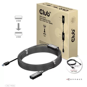   Club 3D kábel - CAC-1406 (3.2 USB-A, Active Repeater, 5Gbps, 15m)